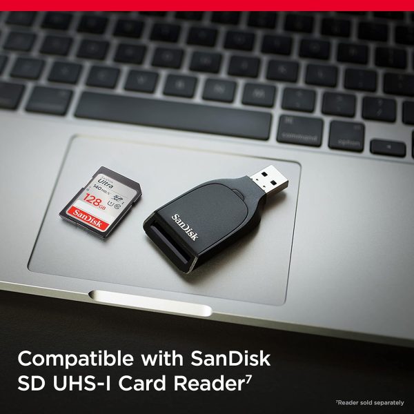 SanDisk 128GB Ultra SDXC UHS-I Memory Card - Up to 140MB/s, C10, U1, Full HD, SD Card - SDSDUNB-128G-GN6IN - Image 2